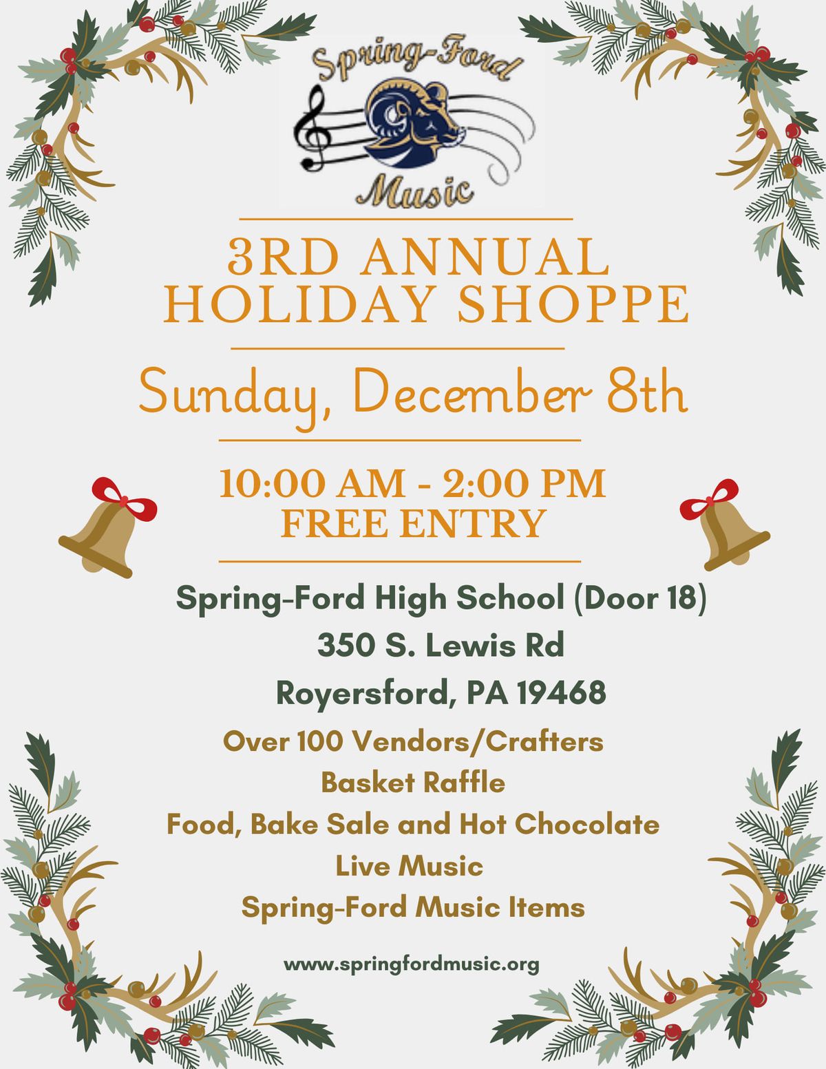 Spring-ford Music Association 3rd Annual Holiday Shoppe 