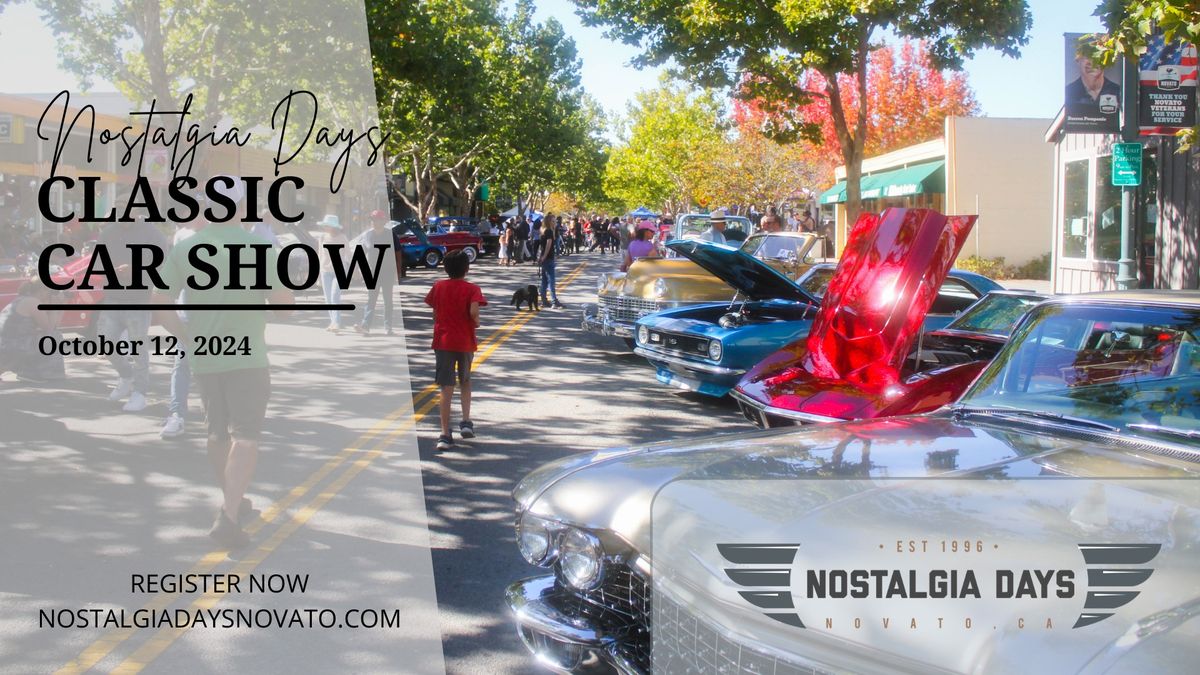 Nostalgia Days Novato: Classic Car Show