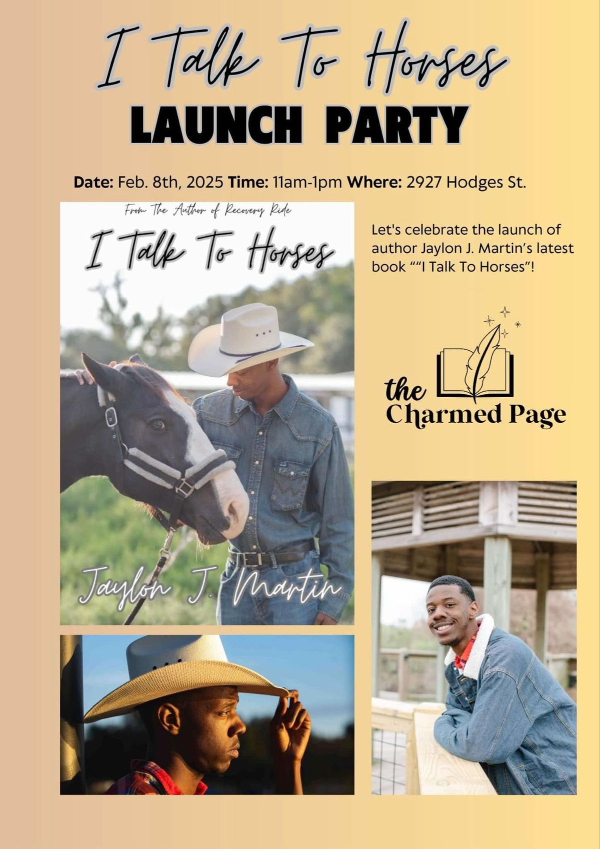 "I Talk to Horses" Poetry Book Launch Party