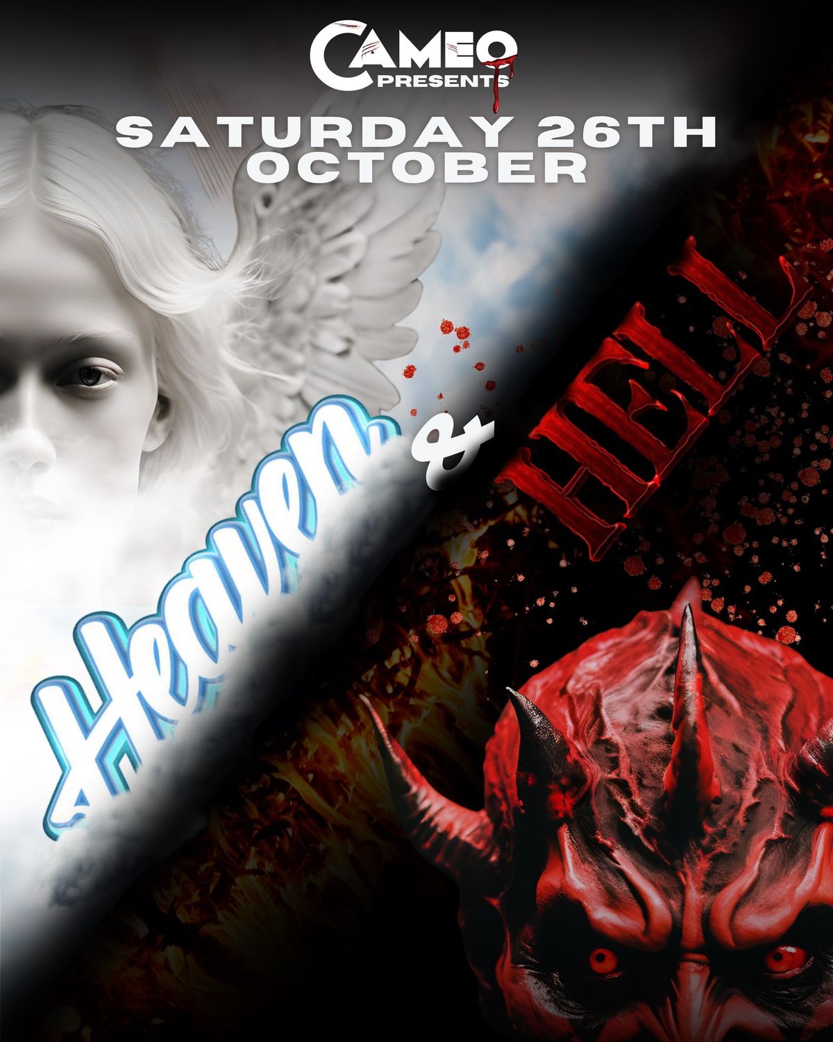 HALLOWEEN SATURDAY 2024: HEAVEN & HELL - 26TH OCT