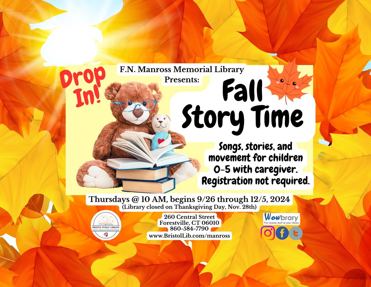 Fall Story Time Drop-In!