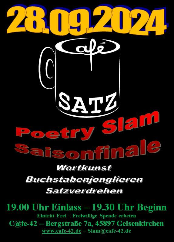 Caf\u00e9SATZ:Poetry Slam des C@fe-42 - Saisonfinale