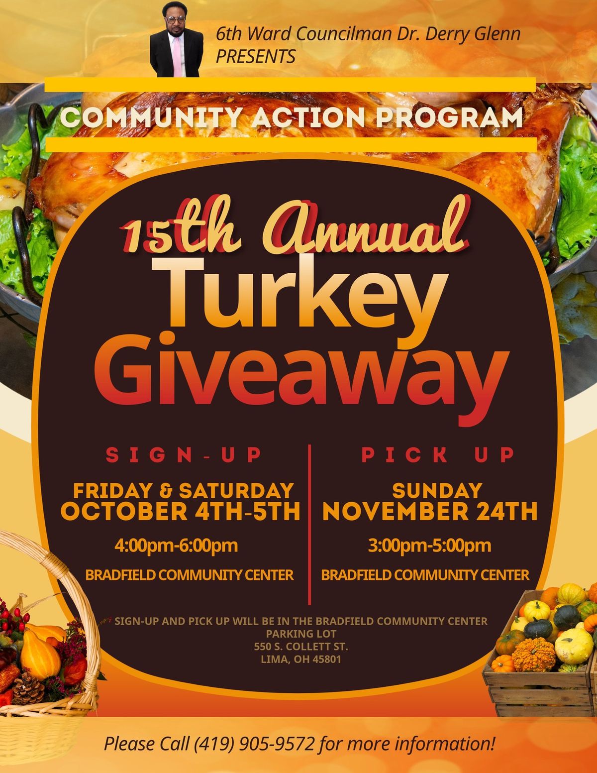 15th Annual Turkey Giveaway (PICKUP ONLY)