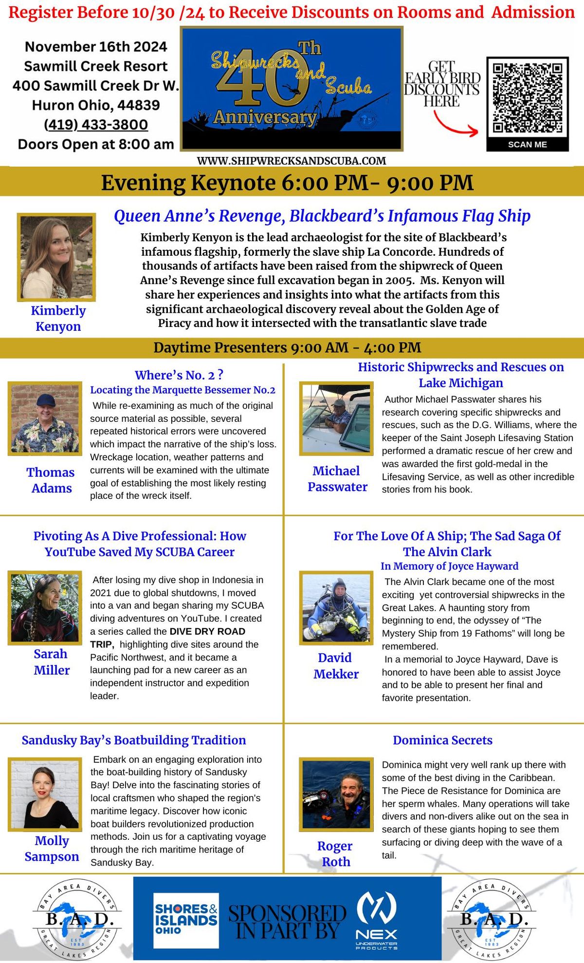 40th Annual Shipwrecks and SCUBA