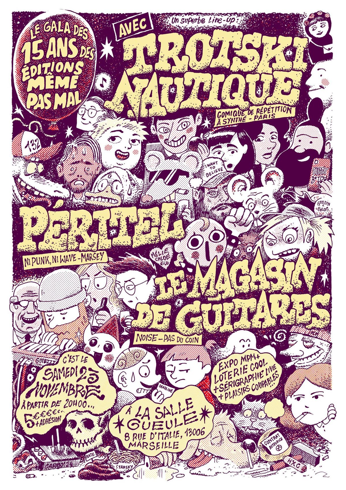 MPM a 15 ans ! Concert Trotski Nautique \/ Le magasin de guitare \/ P\u00e9ritel 