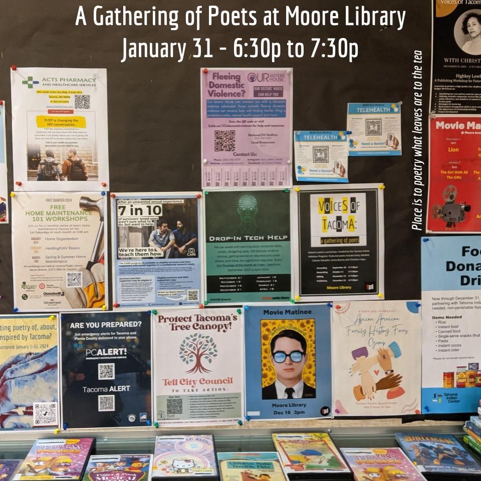 January Gathering of Poets at Moore Library, Tacoma Public Library ...