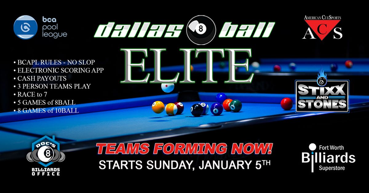 DEL ELITE(Masters) League 10Ball & 8Ball