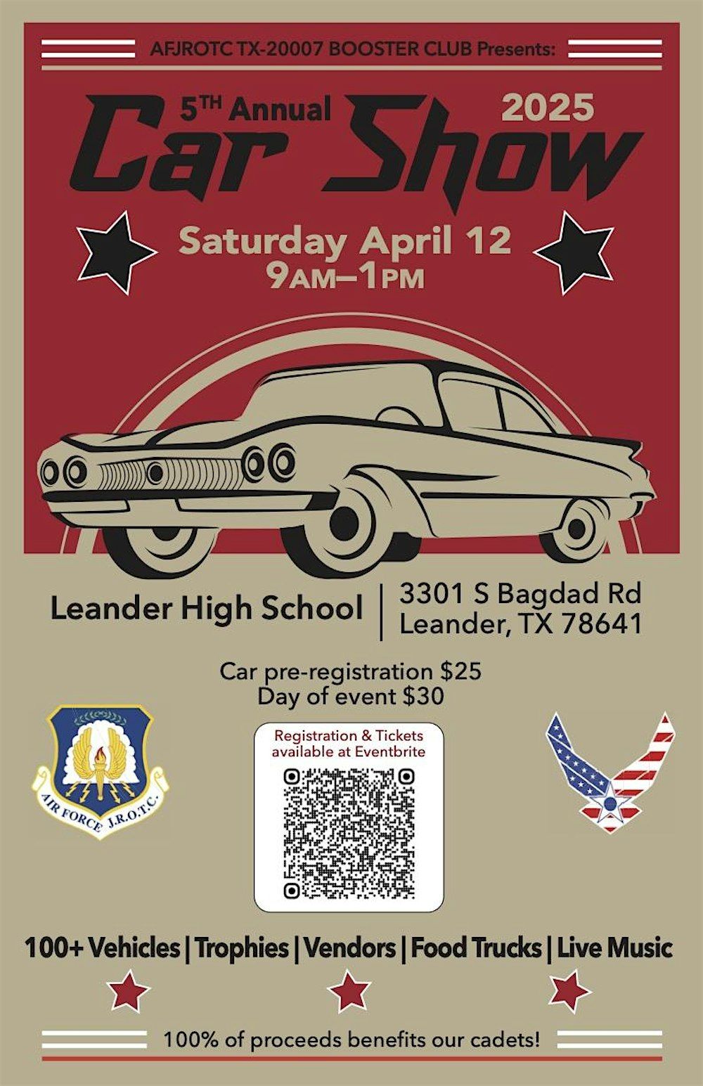 Leander High School Air Force JROTC TX-20007 5th Annual Car Show