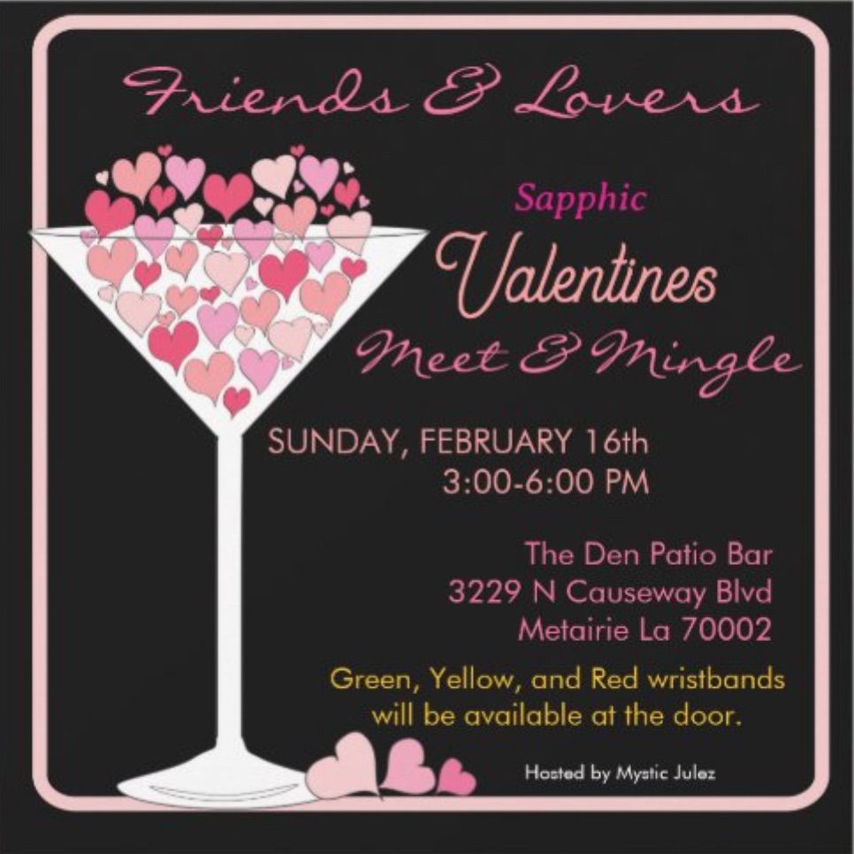 Friends and Lovers Valentines Meet and Mingle