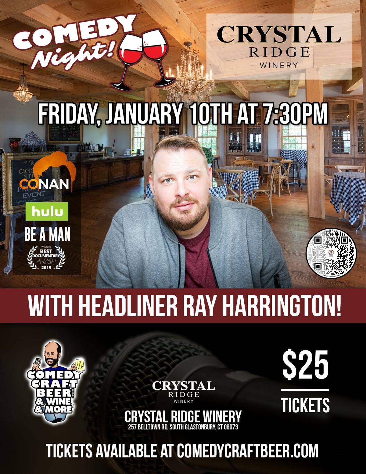 Comedy Night at Crystal Ridge Winery