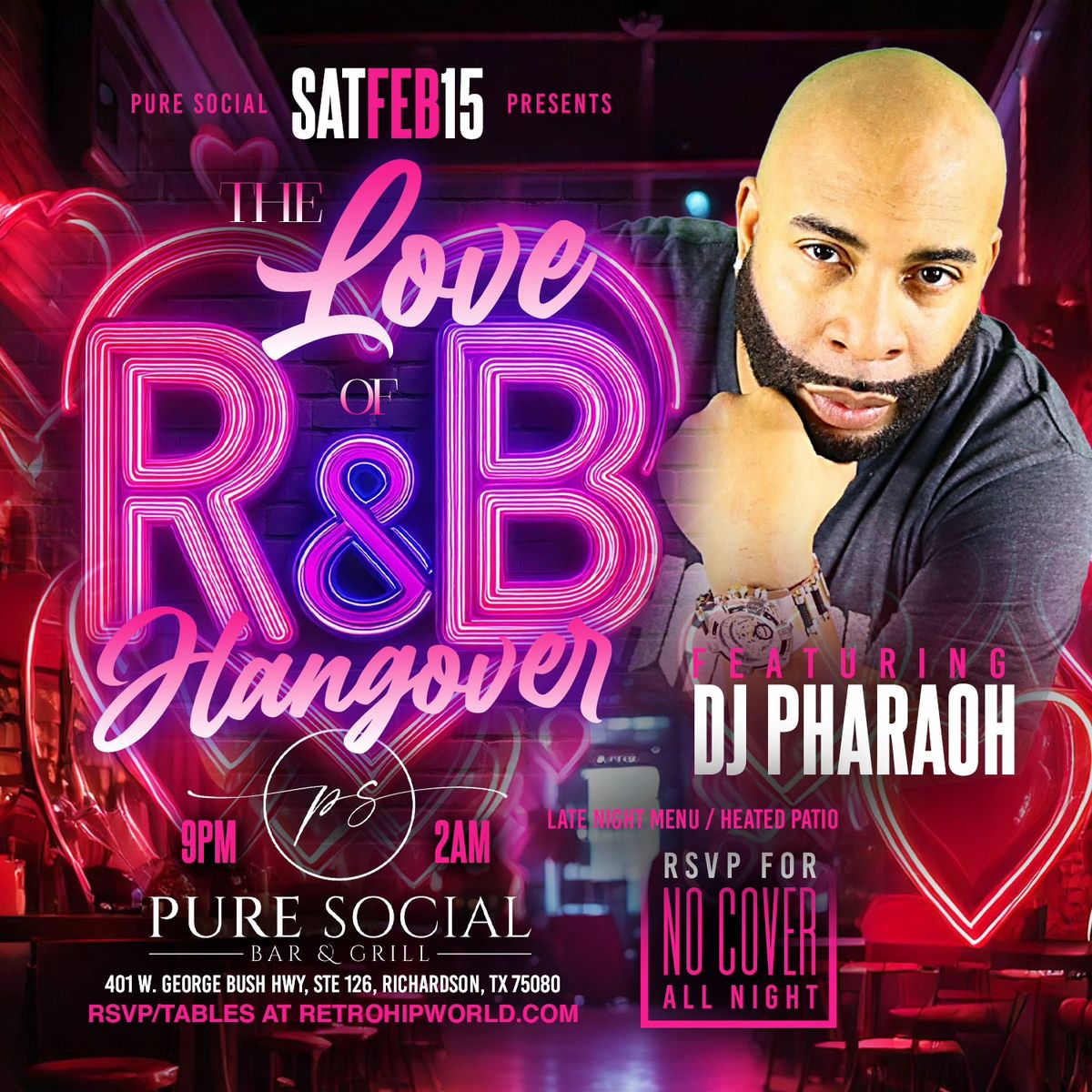 FOR THE LOVE OF R&B [LOVE HANGOVER] @ PURE SOCIAL DALLAS [NO COVER ALL NIGHT]