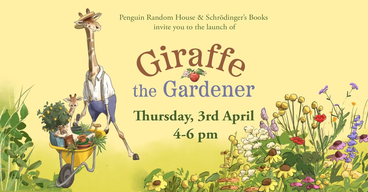 Giraffe the Gardener book launch