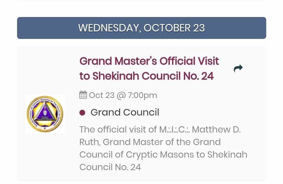 M.:.I.:.C.:. Matthew D. Ruth, Grand Master of Council of Cryptic Masons of the State of Missouri