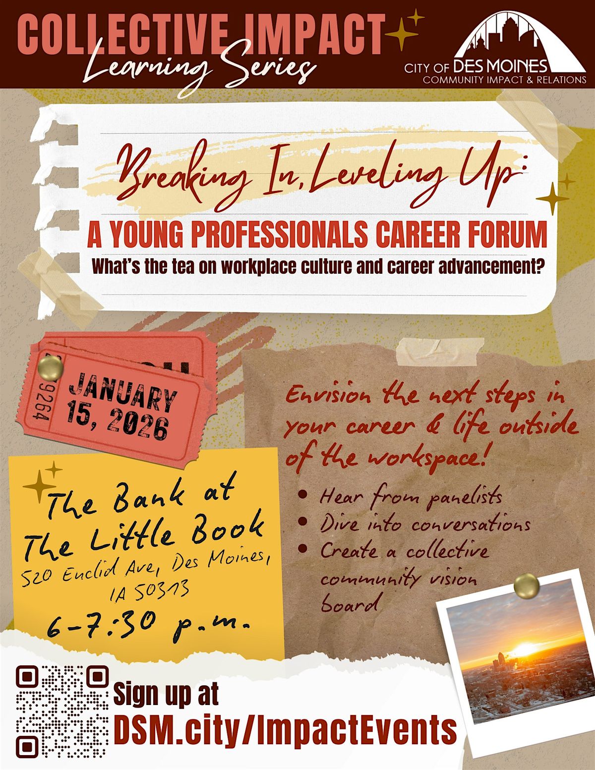 Breaking In, Leveling Up: A Young Professionals Career Forum