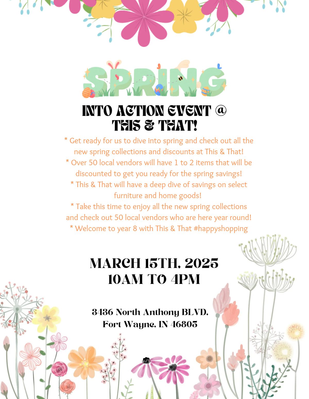 Spring Into Action Market Event