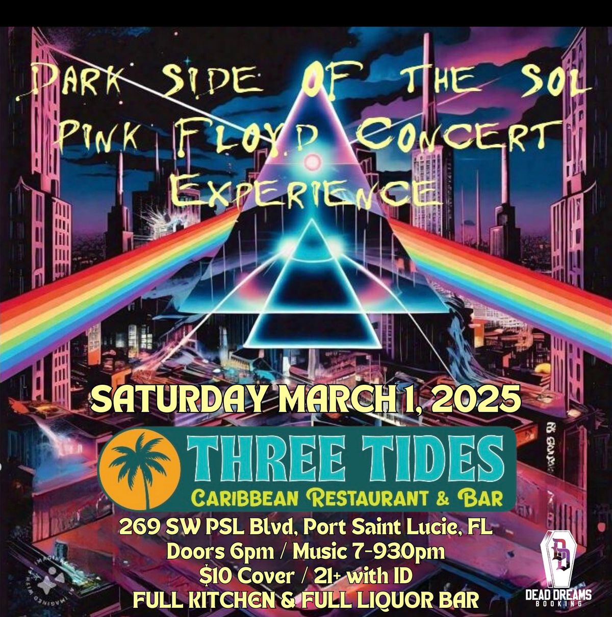 Pink Floyd Concert Experience at Three Tides Restaurant & Bar (Port St. Lucie)