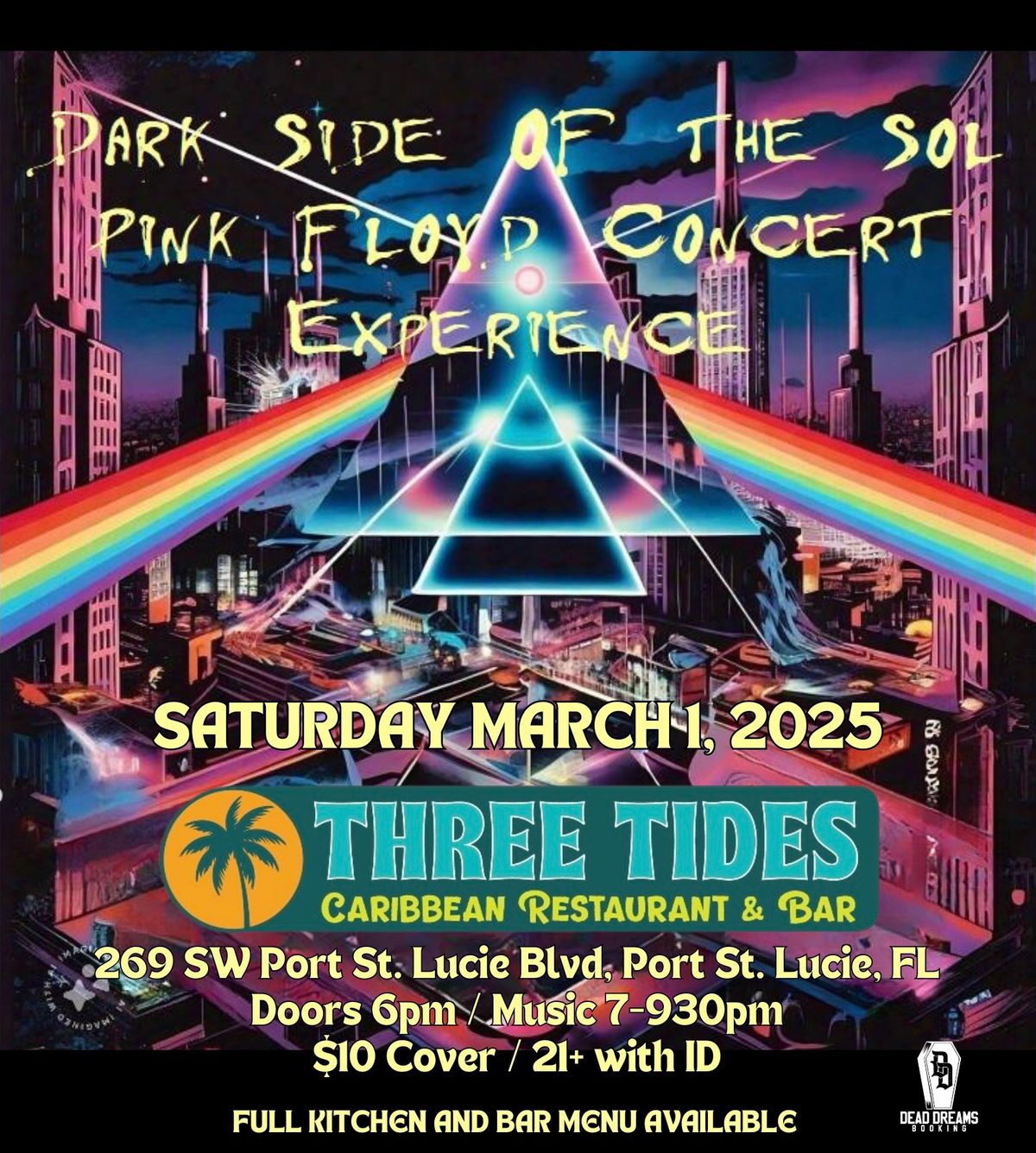 Pink Floyd Concert Experience at Three Tides Restaurant & Bar (Port St. Lucie)