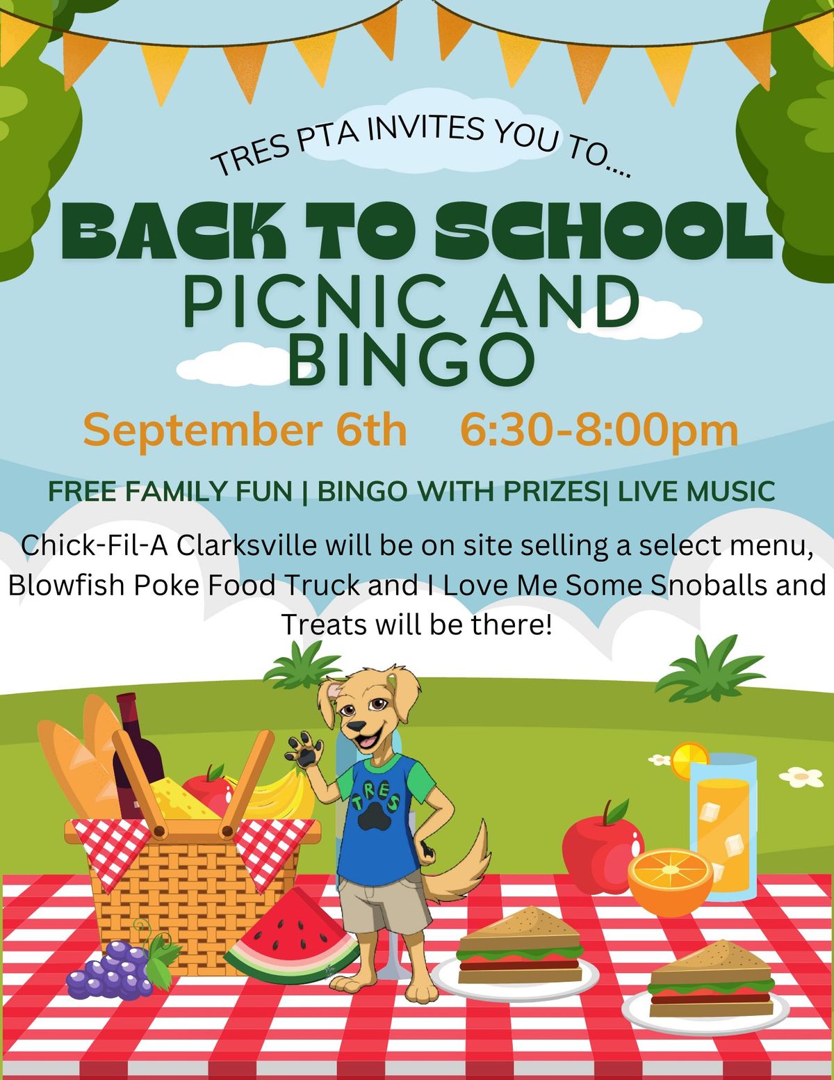 Back to School Picnic and Bingo