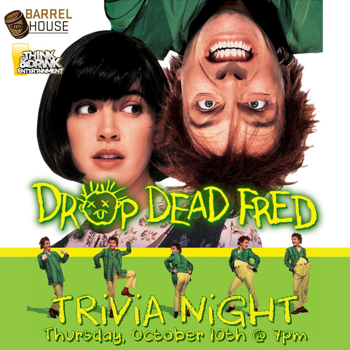 DROP DEAD FRED TRIVIA @ Barrel House (Downtown Davenport, IA) \/ Thursday, October 10th @ 7pm