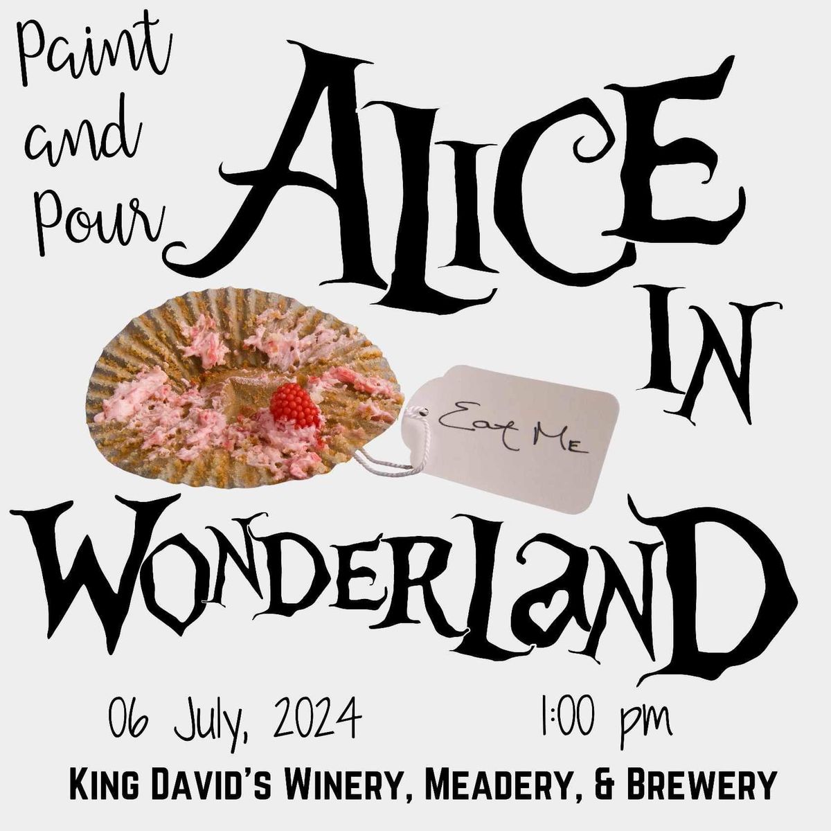 Alice In Wonderland Paint and Pour