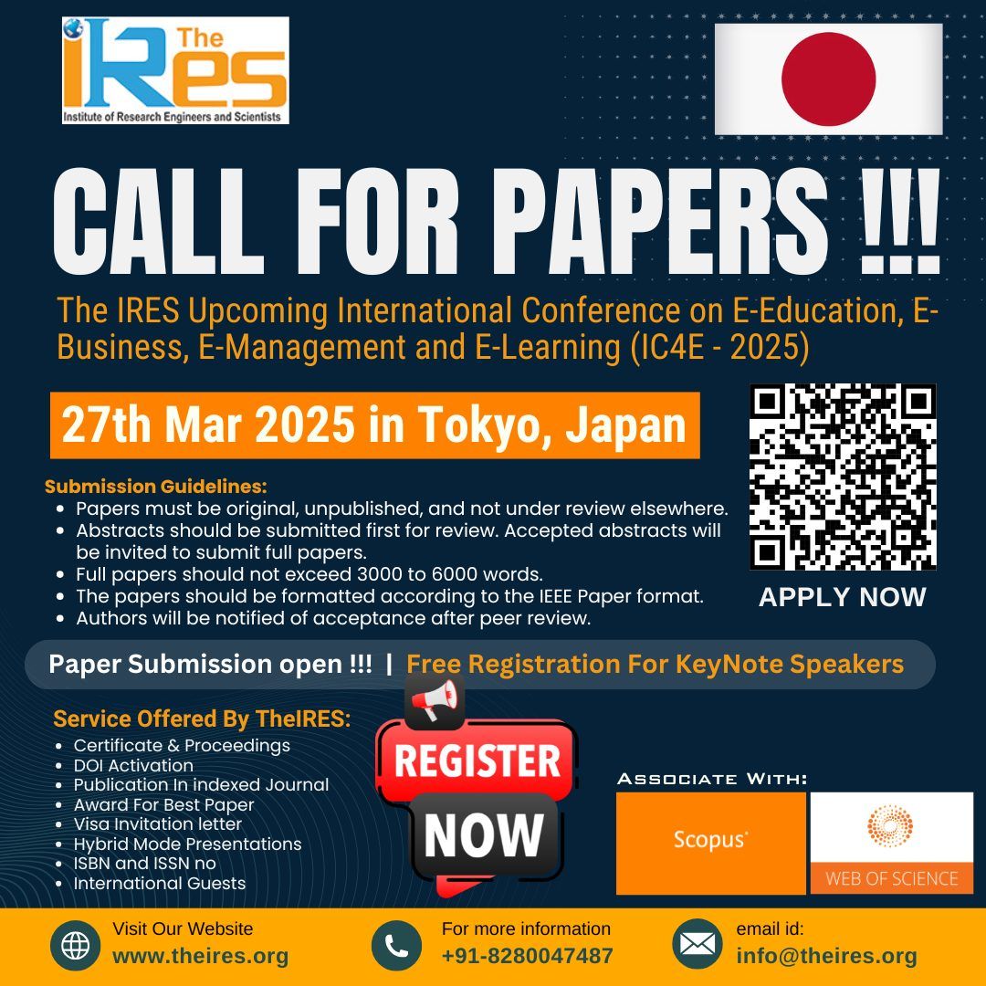 International Conference on E-Education, E-Business, E-Management and E-Learning (IC4E - 2025)