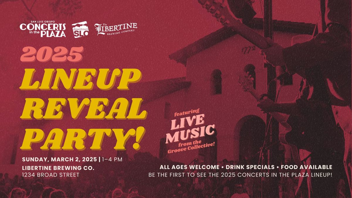 2025 Concerts in the Plaza Lineup Reveal Party