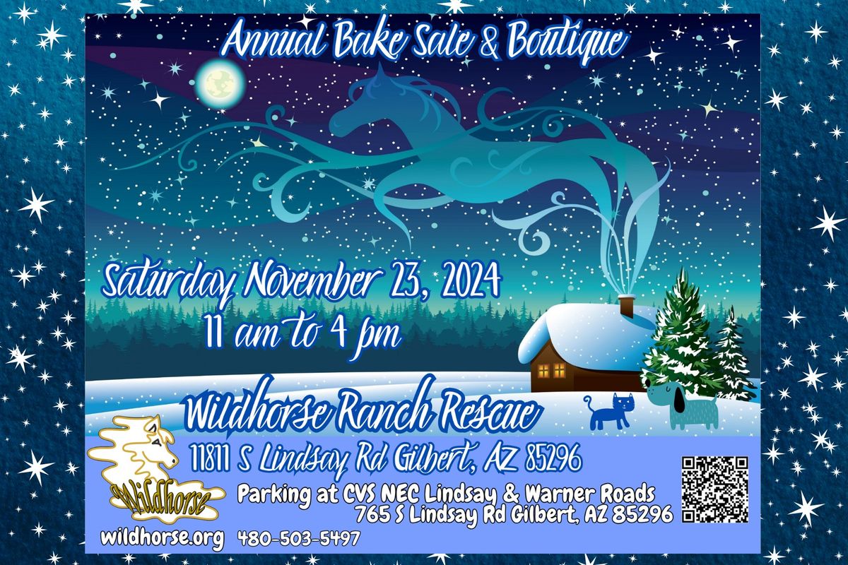 Wildhorse's Annual Bake Sale and Boutique