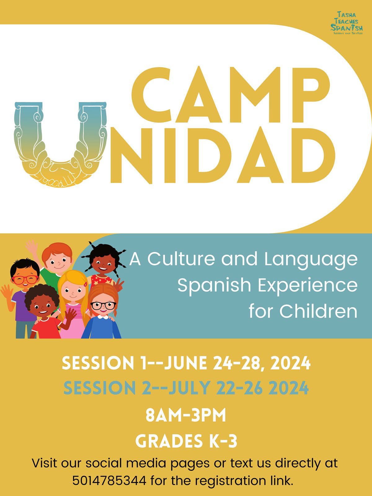 Camp Unidad--Verano 2024 (Session 1--Week of June 24, Session 2--Week of July 22)