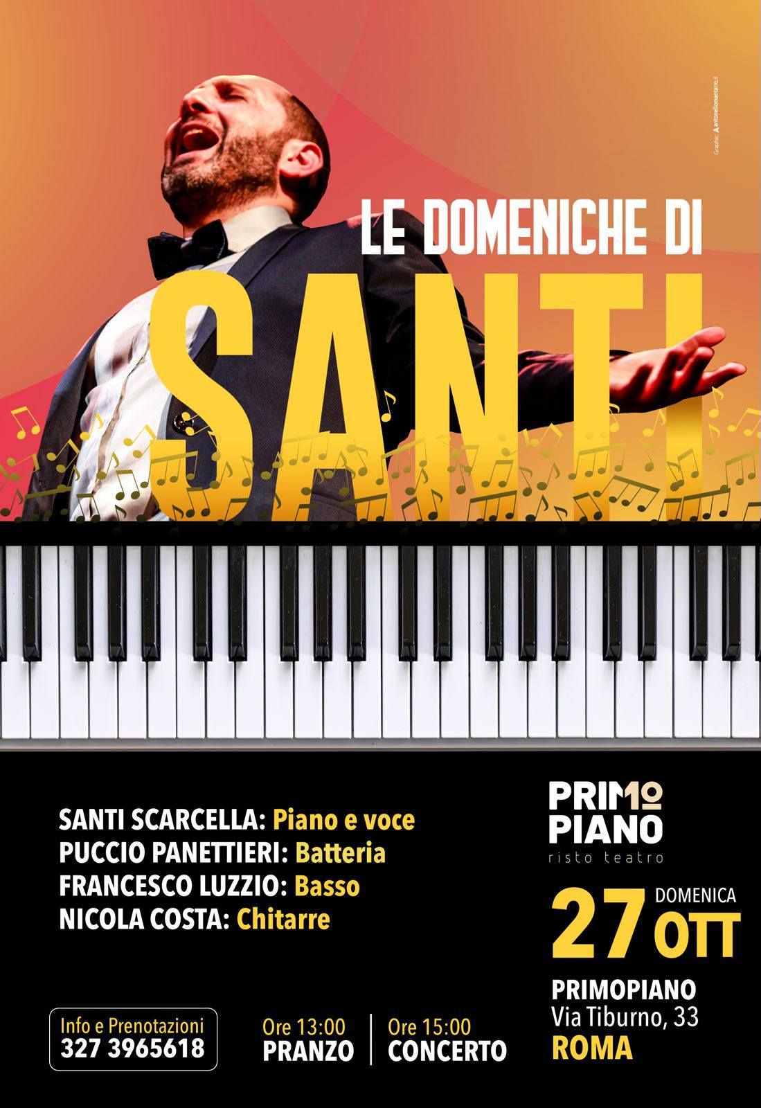 \ud83c\udfb9 CONCERT & LUNCH \ud83c\udfb9 Le Domeniche di Santi