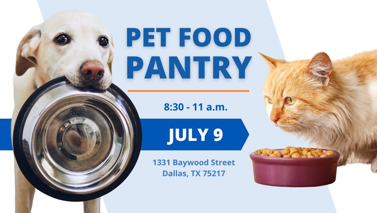 Pet Food Pantry at Pleasant Grove Food Pantry