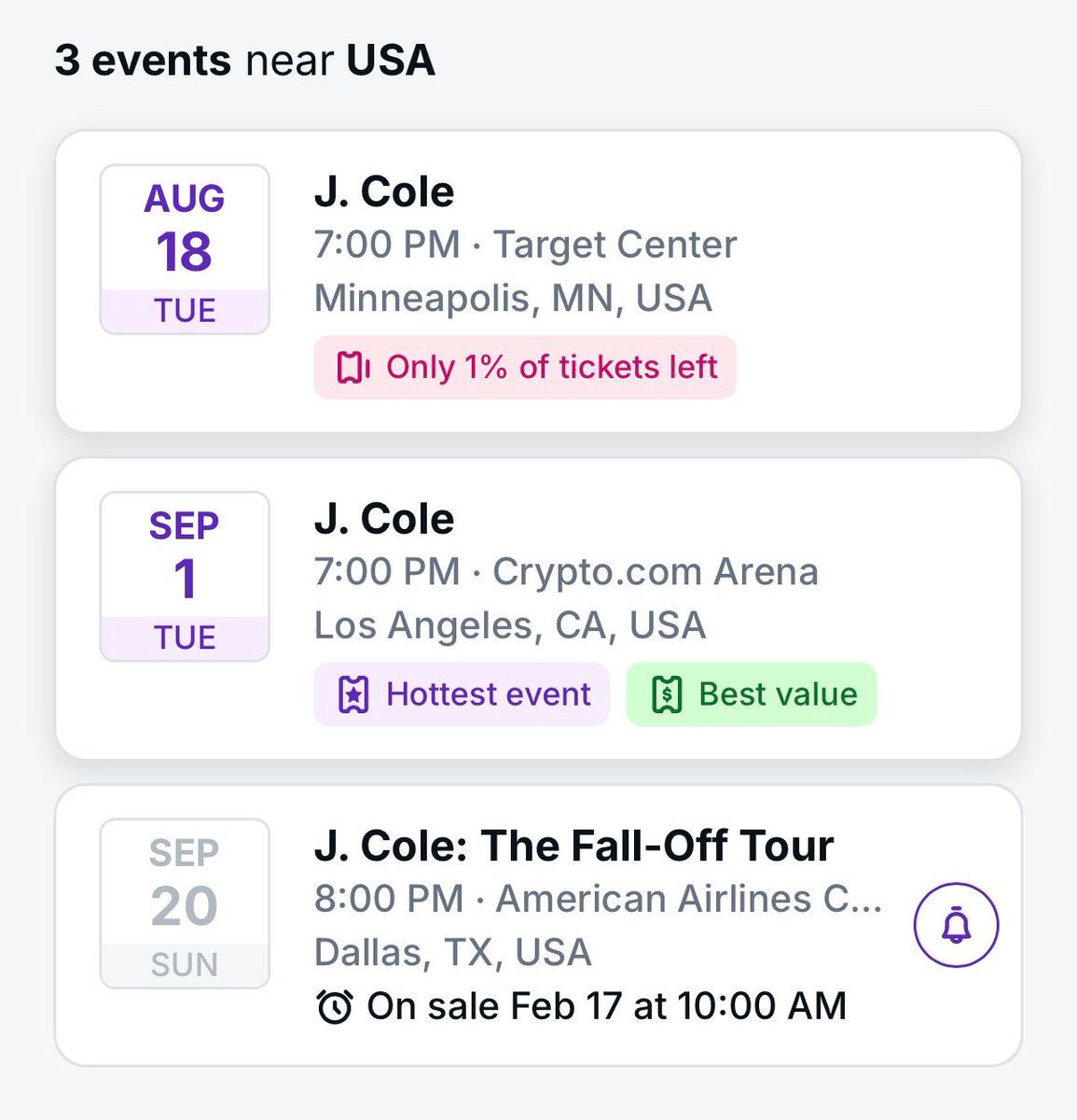J. Cole Minneapolis Tickets