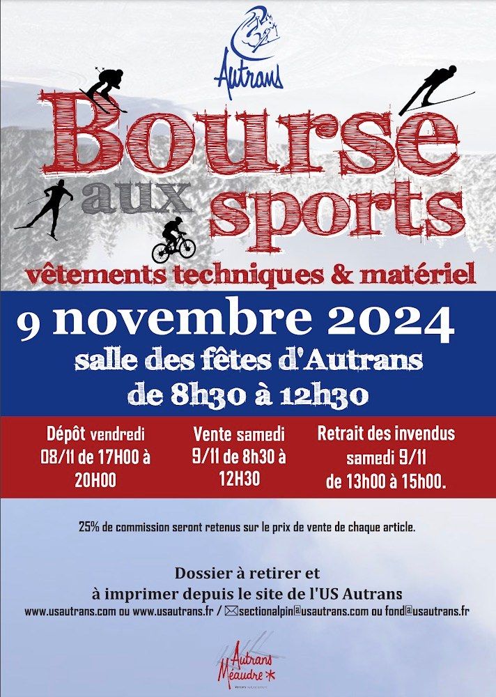 Bourse aux sports Autrans \ud83d\uddd3\ufe0f\ud83d\udccd