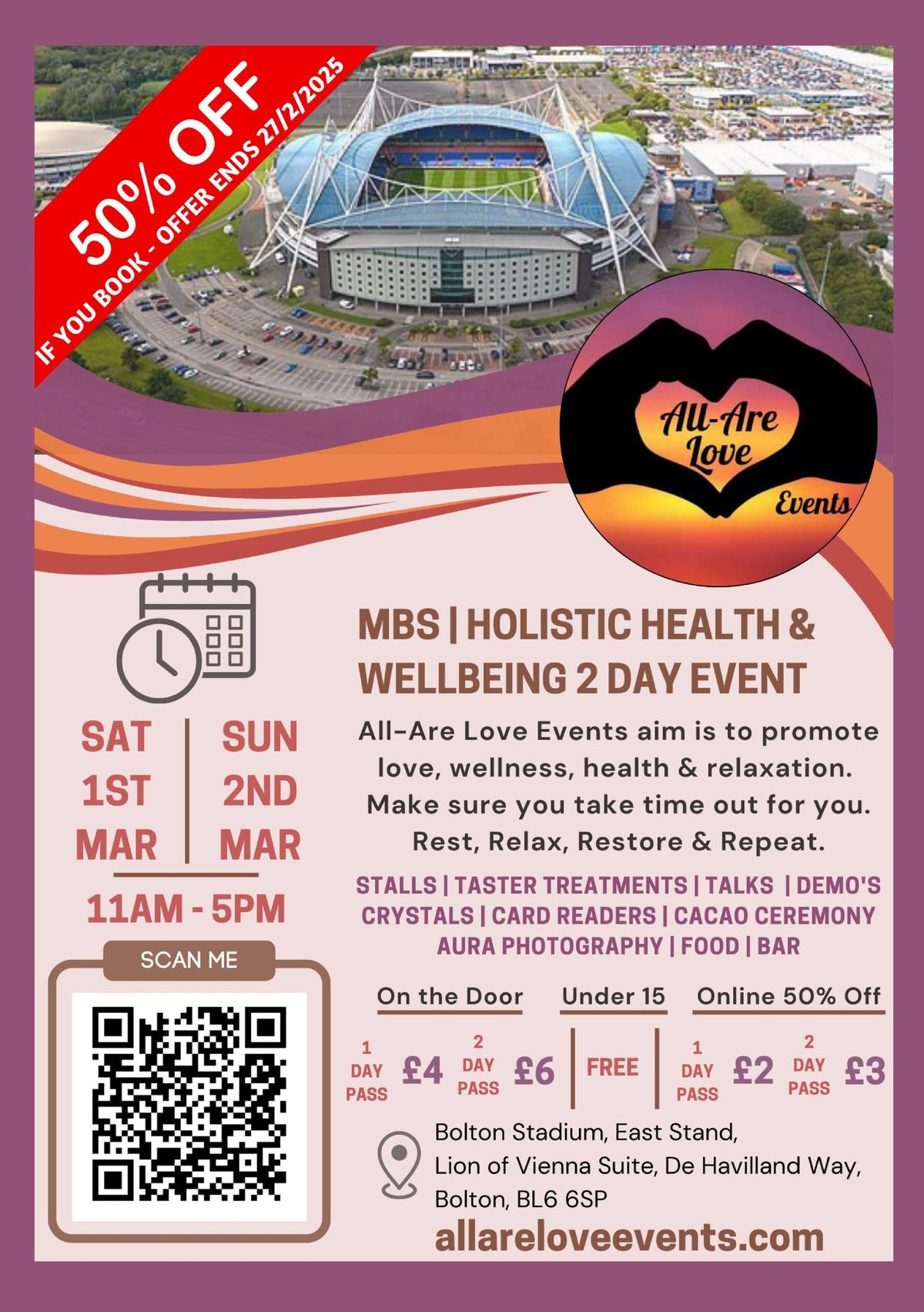 All-Are Love MBS, Holistic Health & Wellbeing Bolton 2 Days Event