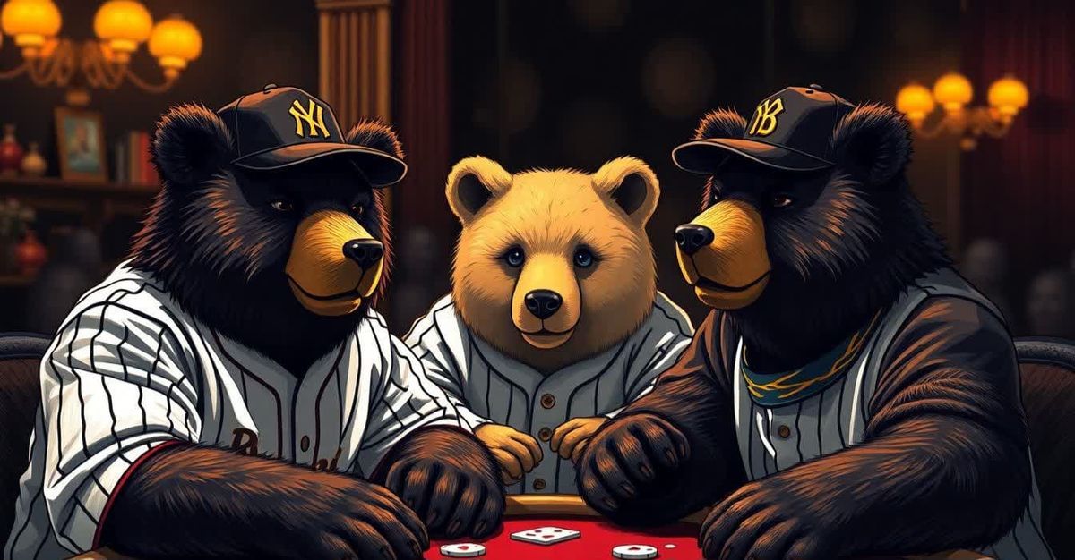 Bears Bluffin' in the Badlands Poker Night