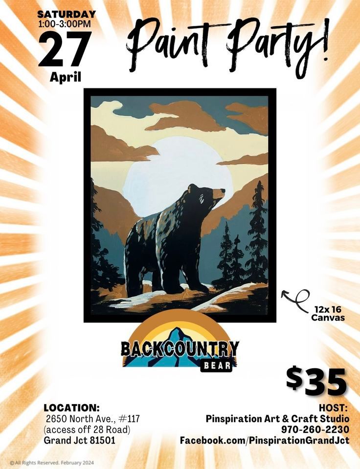 Backcountry Bear Painting Experience