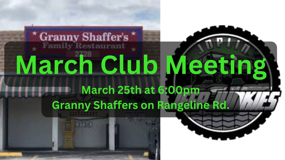 March Club Meeting 