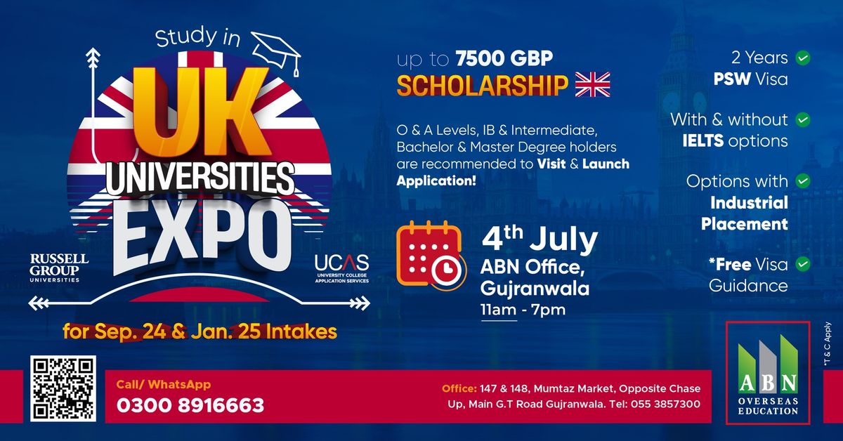 UK Universities Expo - ABN Office Gujranwala