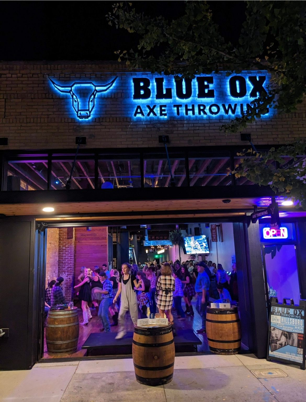 Dance Party At Blue Ox Axe. 