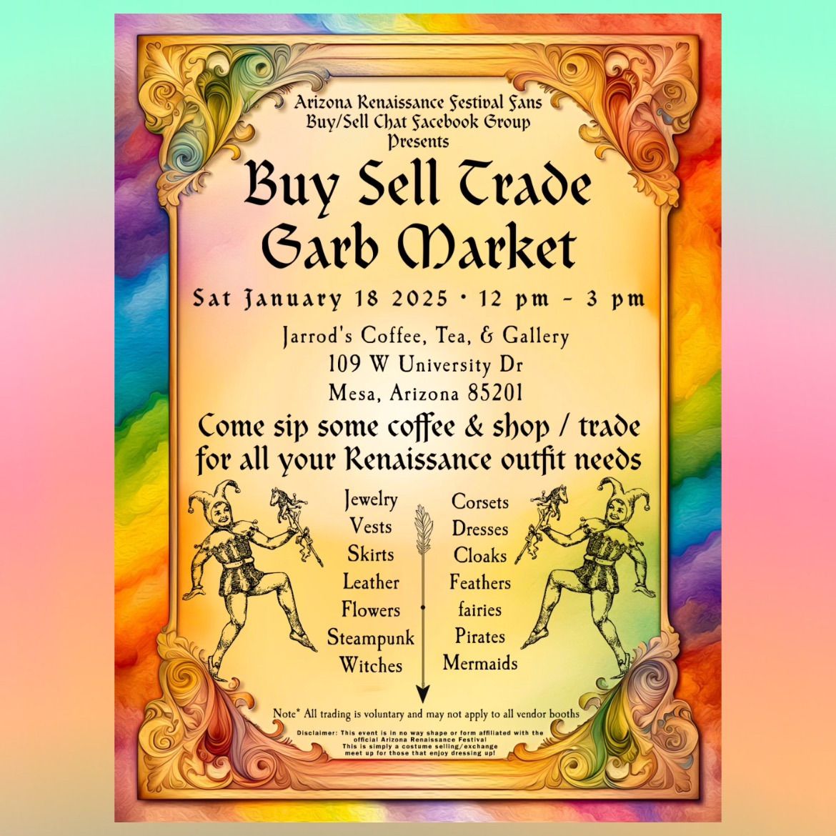 Buy Sell Trade Renaissance Garb Market