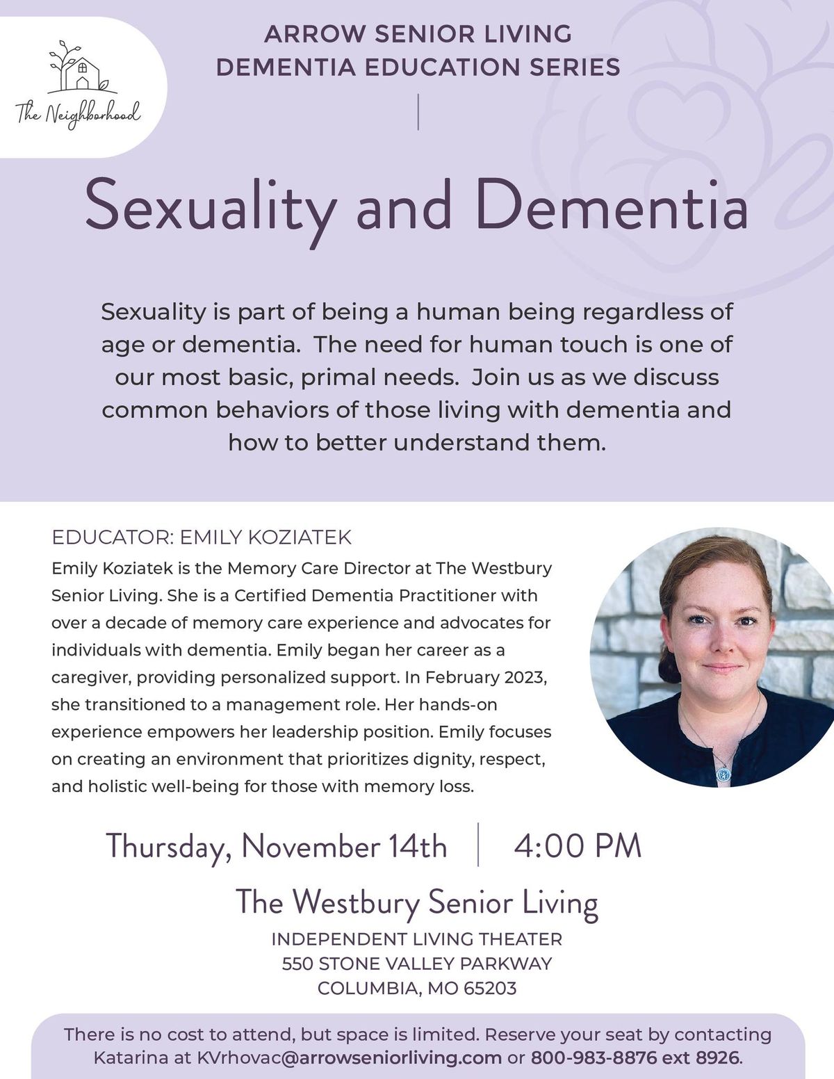 Education Series: Sexuality and Dementia