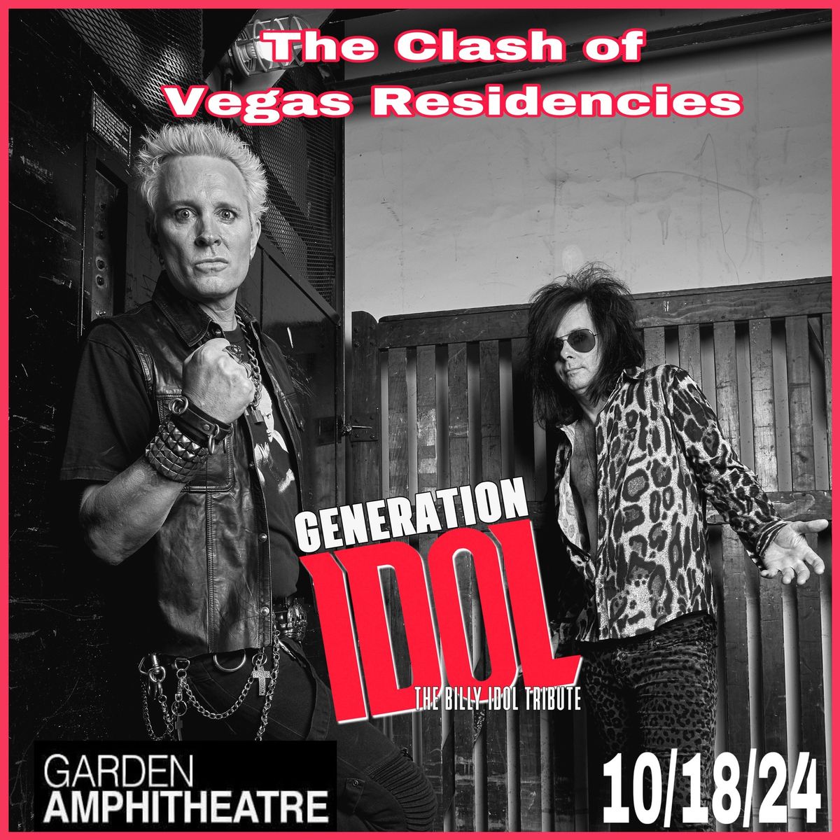 The Clash of Vegas Residencies with Tributes to Billy IDOL-The Killers & The Cars