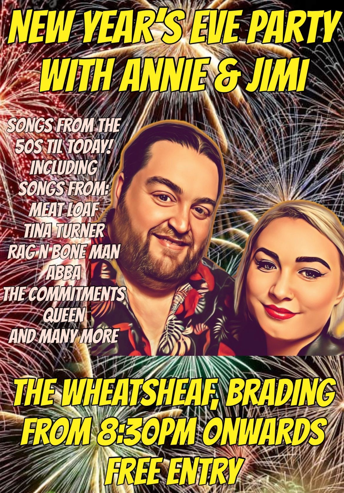 New Years Eve at The Wheatsheaf, Brading