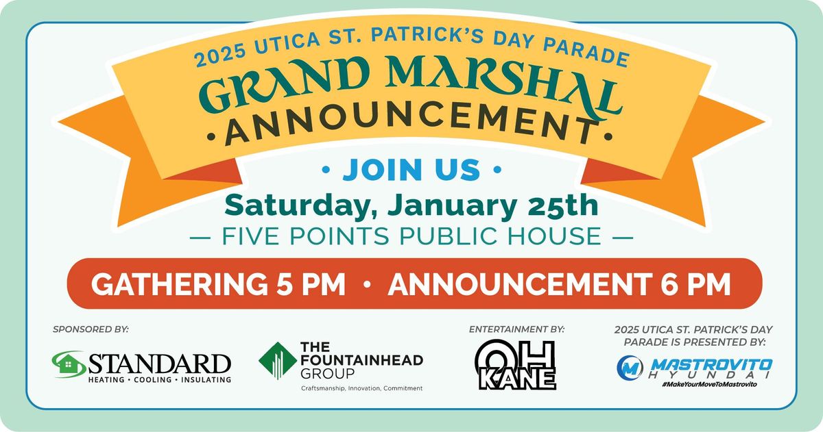 2025 Parade Grand Marshal Announcement