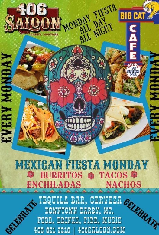 Mexican Fiesta Monday Big Cat Cafe Darby 15 February 21