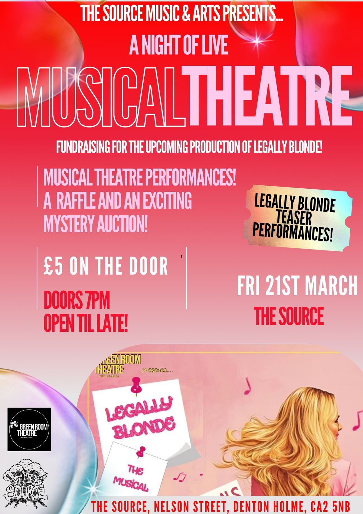 A Night of Musical Theatre performances + More (Fundraising event)