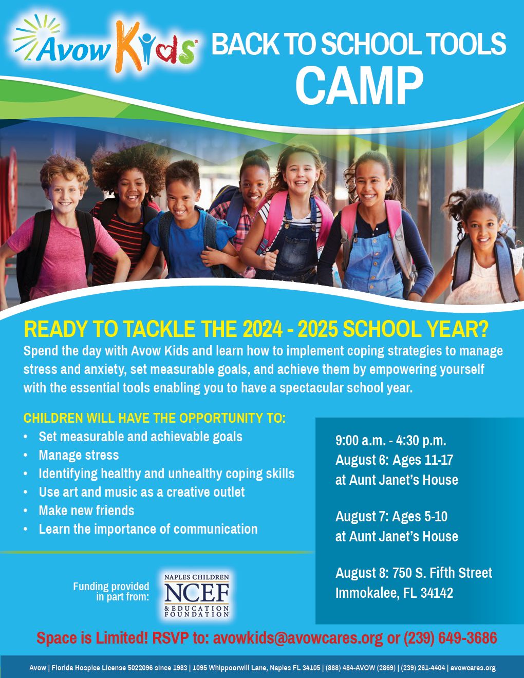 Back to School Tools Camp (ages 11-17)