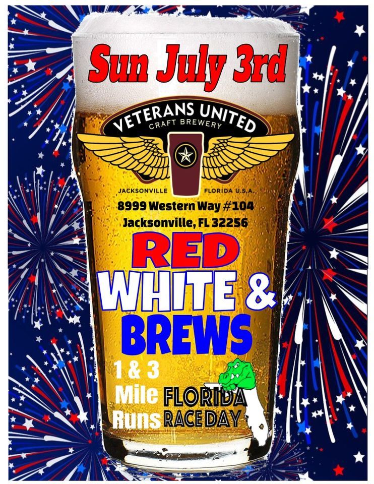 RED, WHITE & BREWS Runs with Florida Race Day Timing on Sunday July 3rd!