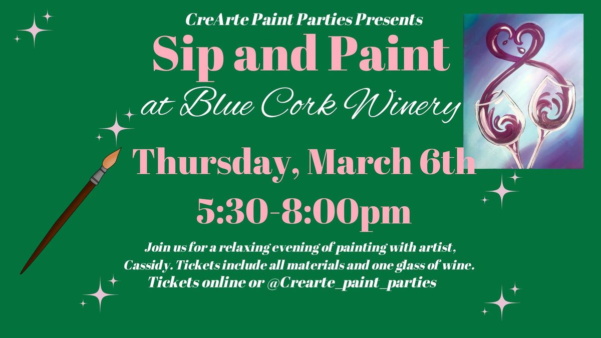 Sip & Paint at Blue Cork! 