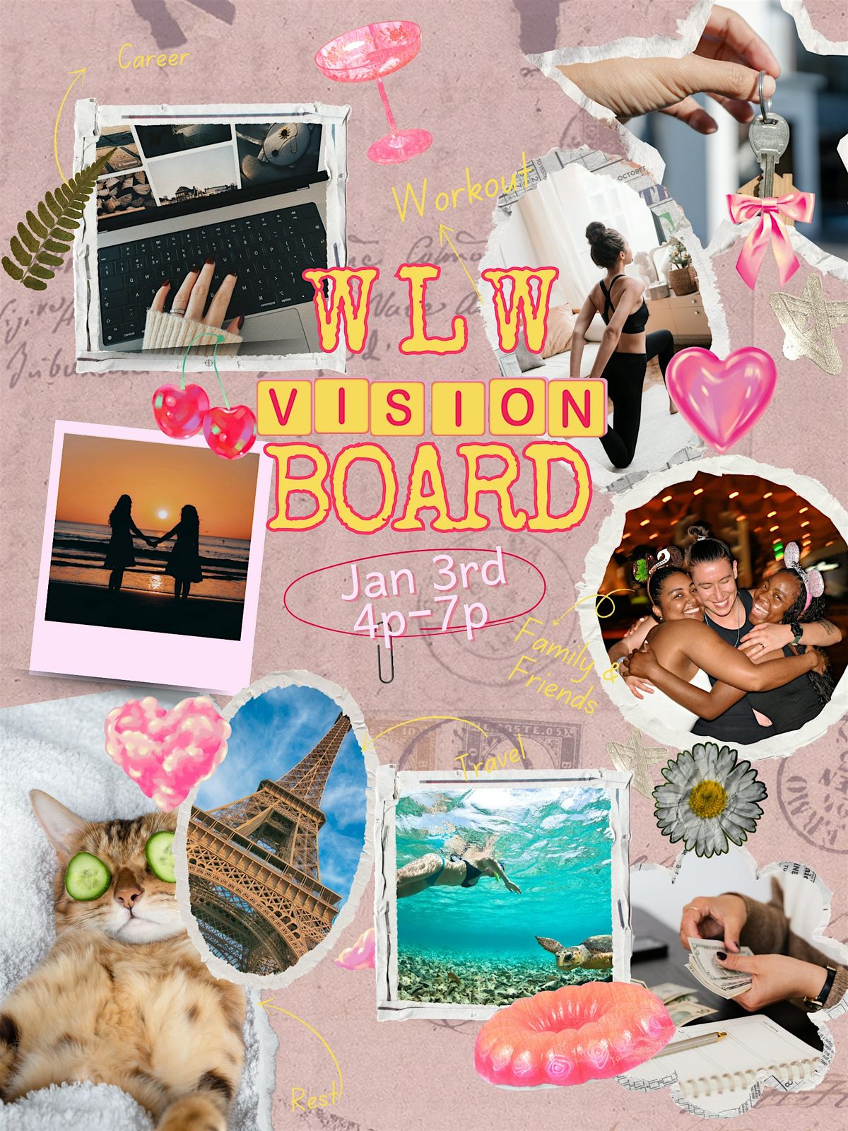 Manifest and Mingle - A WLW Vision Board\/Goal Bingo Experience
