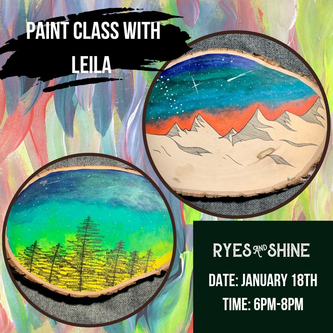 Paint N Sip Class with Leila 